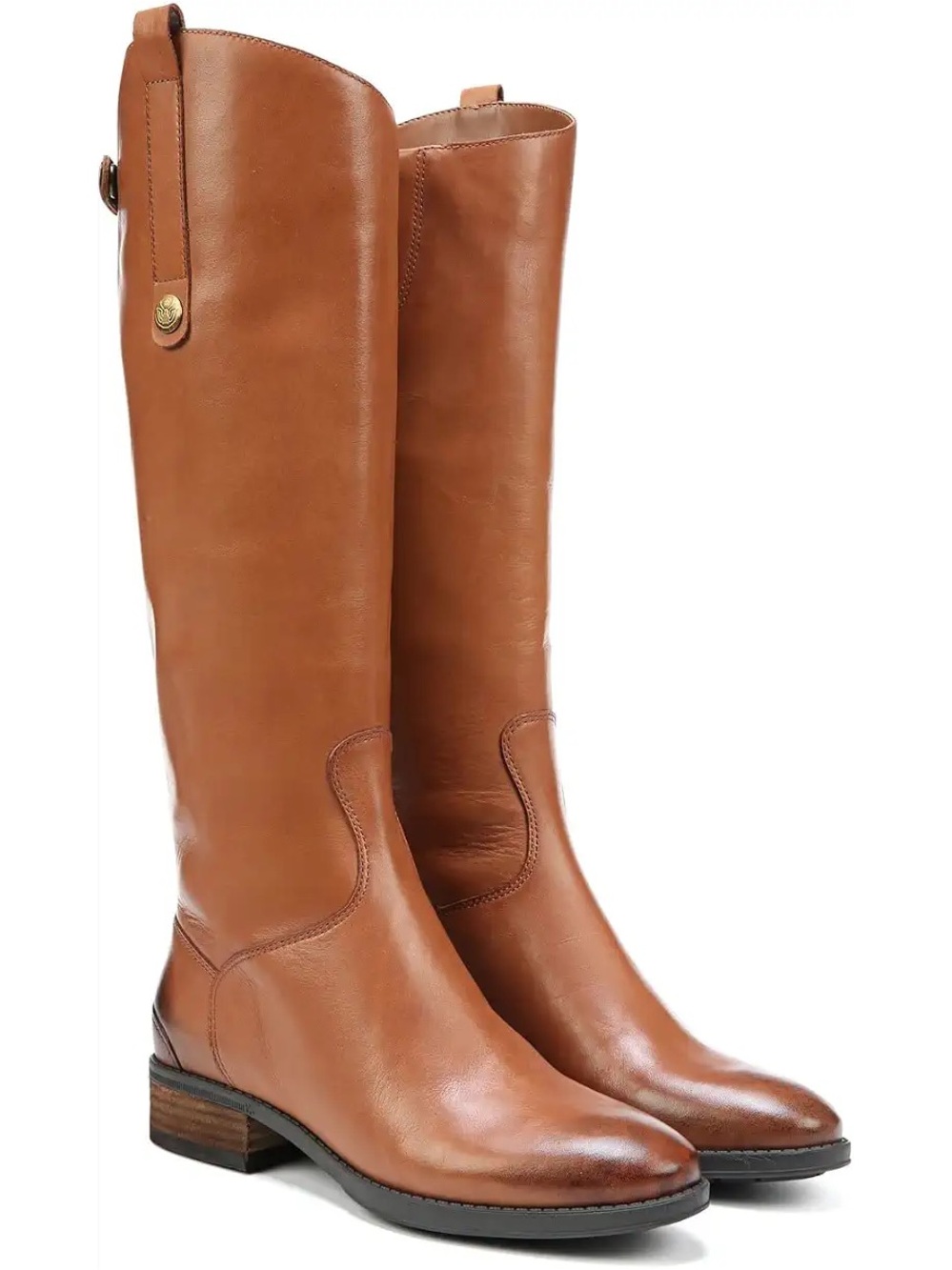 Sam Edelman Tall Leather Over-the-Knee Boots - Cognac